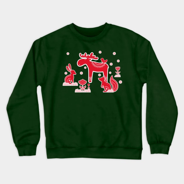 Scandinavian Wintertime Crewneck Sweatshirt by DutchDeer